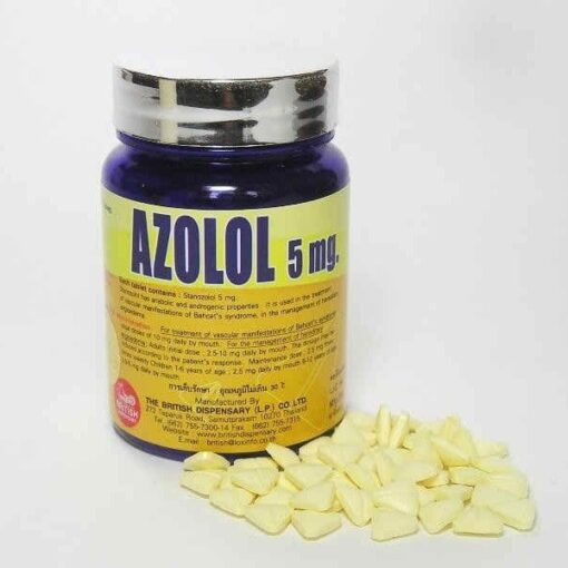 AZOLOL ® 5MG 400 TABLETS (STANOZOLOL) BUY STANOZOLOL BRITISH DISPENSARY
